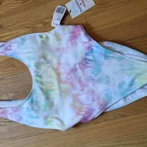 NWT Juicy Couture limited edition tye dye one piece swimsuit Size Large